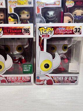 Ultraman Set of 2 - Father of Ultra 32 + 765 First to Market Funko Pop RARE Asia
